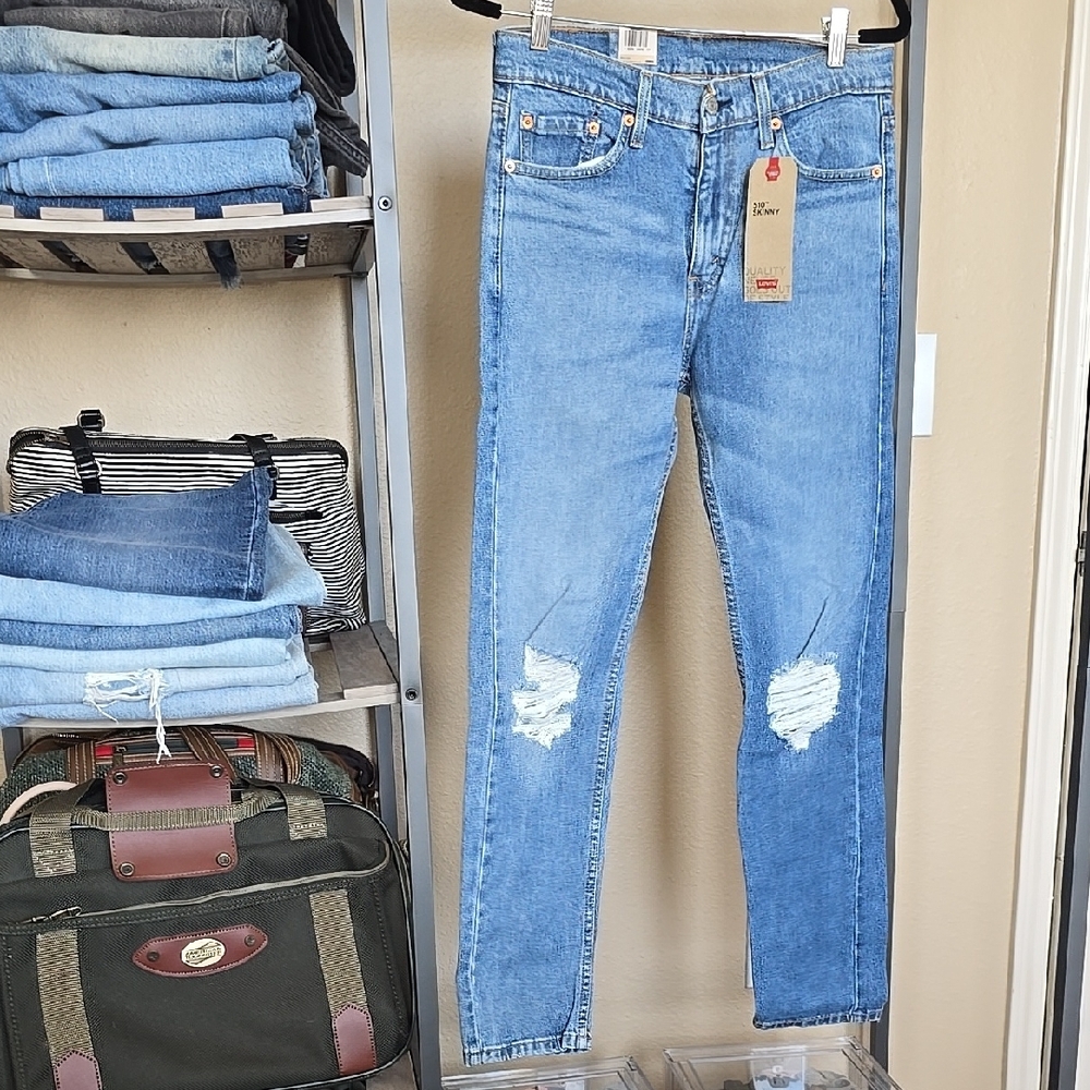 Women's Levis 510 Skinny Blue Jeans